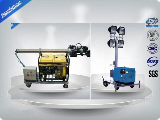 La Cina Rendimento elevato della torre del faro mobile della costruzione con illuminazione del LED, spinta della mano fornitore